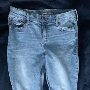 Medium wash boot cut jean